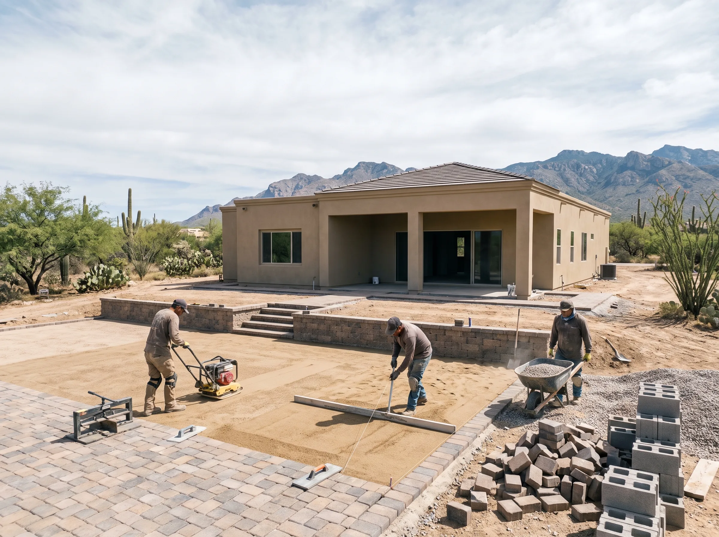 Corona de Tucson home on open desert land