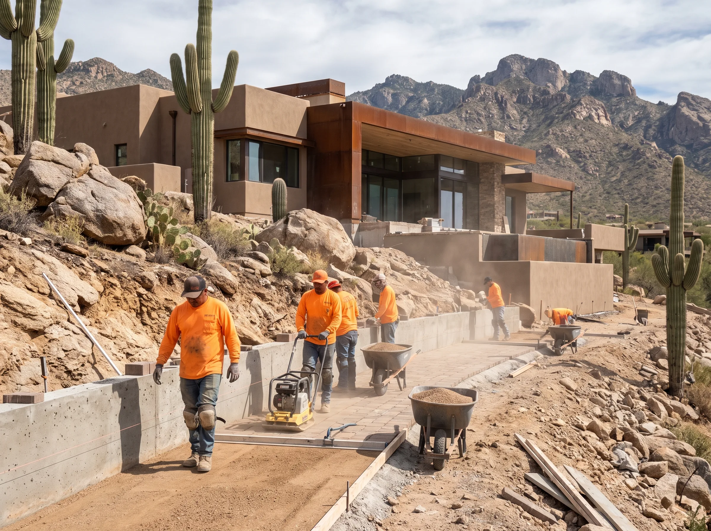Dove Mountain home against the Tortolita foothills
