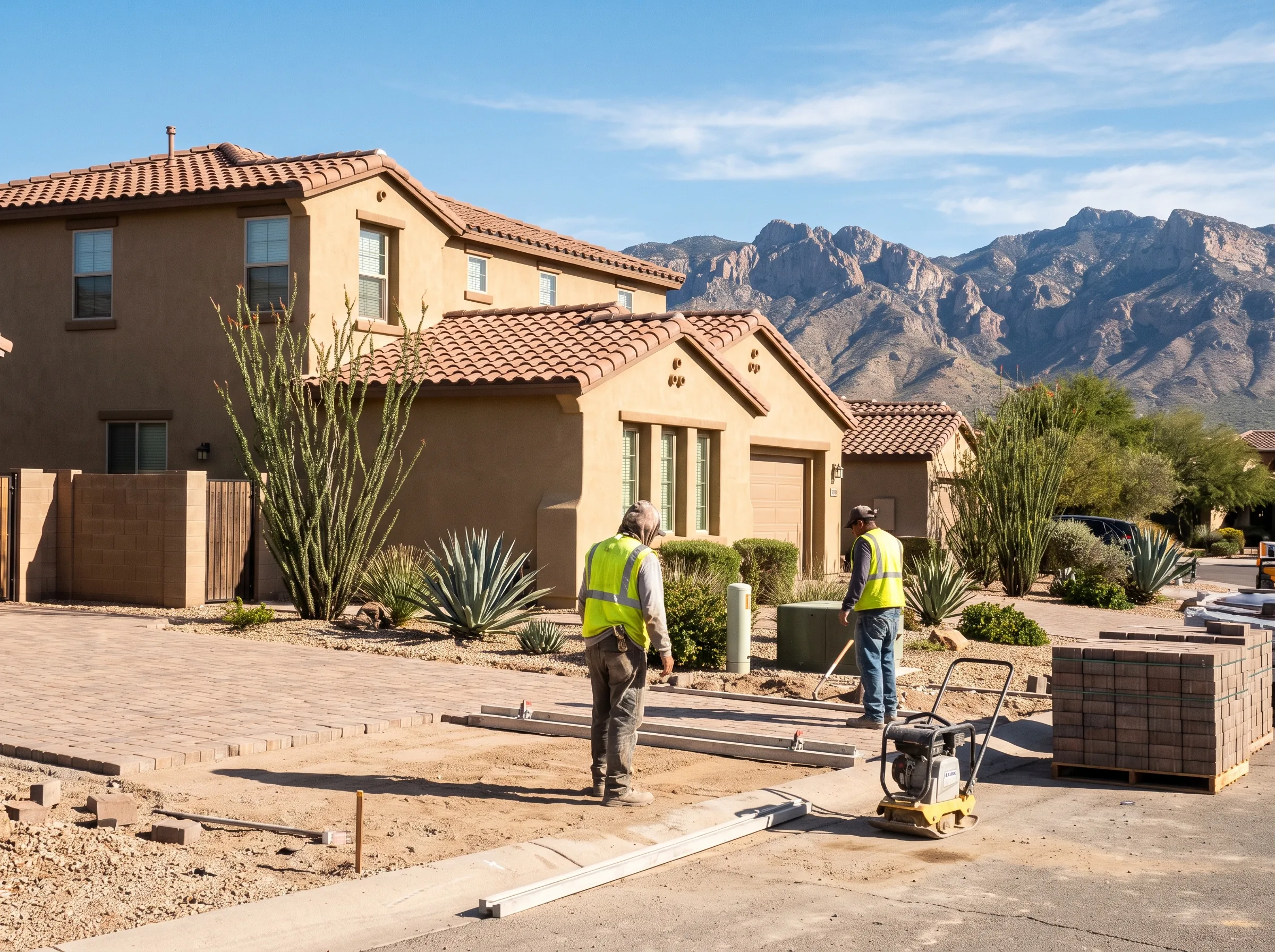 Oro Valley home with Catalina mountain backdrop